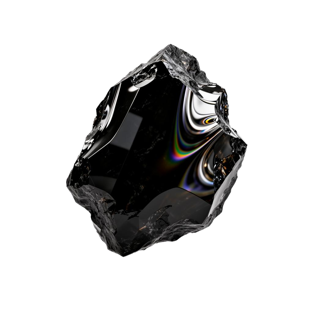 Obsidian crystal